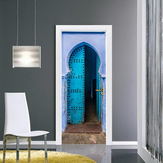 Adesivo per porta Portale Azzurro