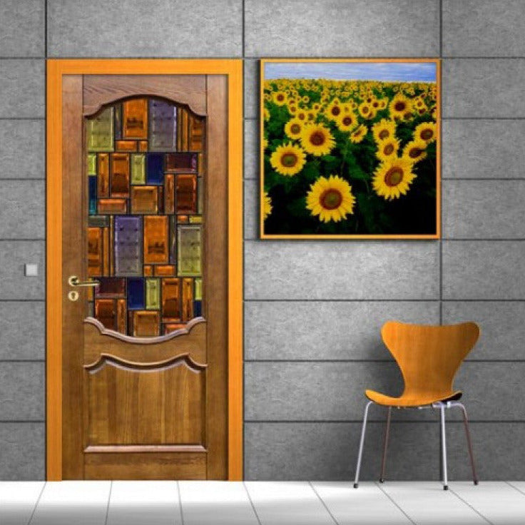 Adesivo per porta Vetro Arancione