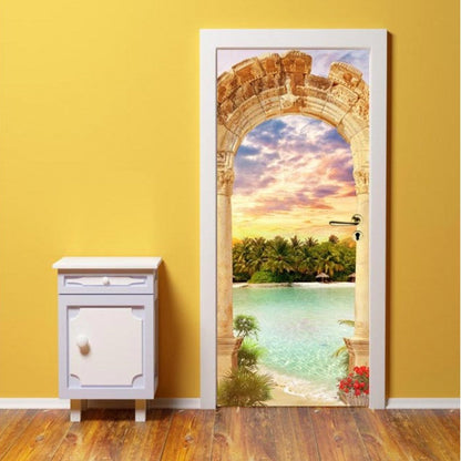 Adesivo per porta Tropici