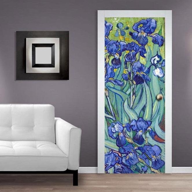 Adesivo per porta Iris Van Gogh