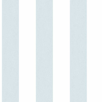 Carta da parati a righe medie Azzurro e Bianco in TNT