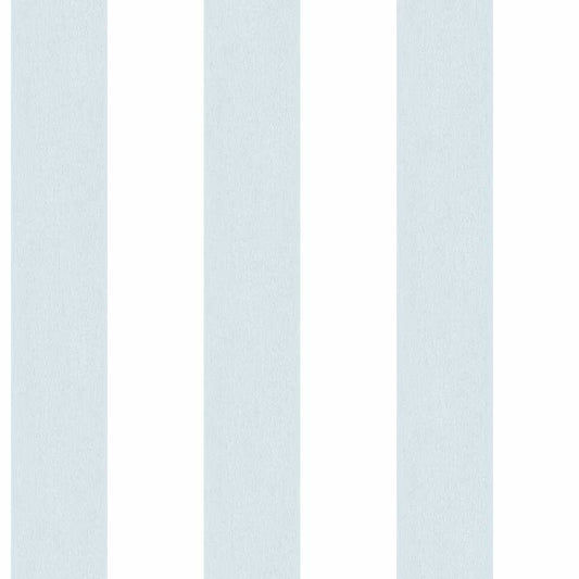 Carta da parati a righe medie Azzurro e Bianco in TNT