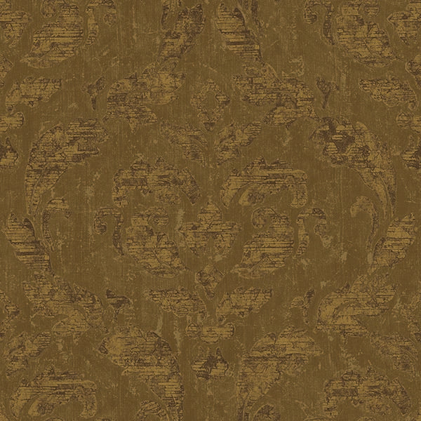 Carta da parati Damask Bronze Brown