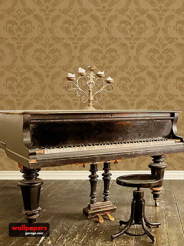 Carta da parati Damask Brown