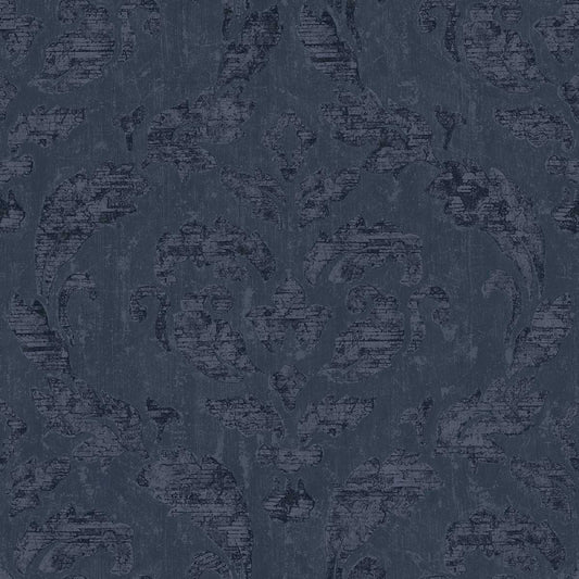 Carta da parati Damask Blue