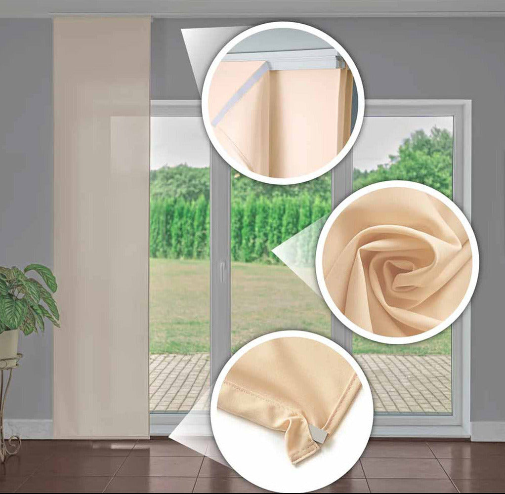 Tenda a pannello Beige semi-filtrante | pannello scorrevole