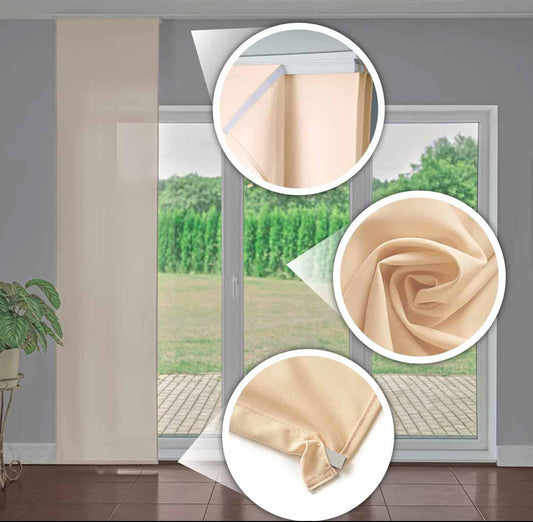 Tenda a pannello Beige semi-filtrante | pannello scorrevole