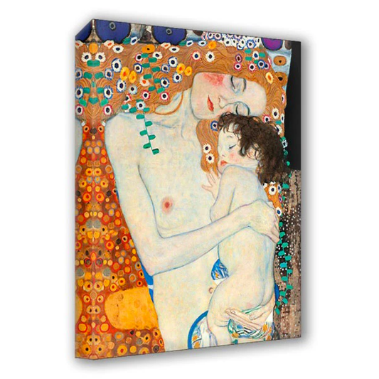 Quadro d’autore Klimt Madre con Bambino su tela