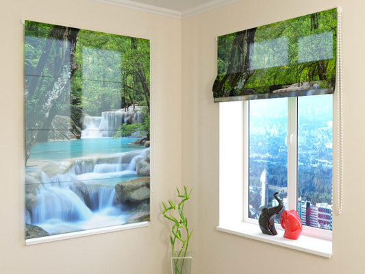 Tenda a pacchetto Cascate decorativa