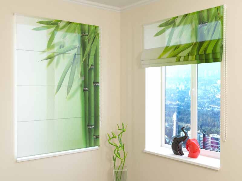 Tenda a pacchetto Bamboo decorativa