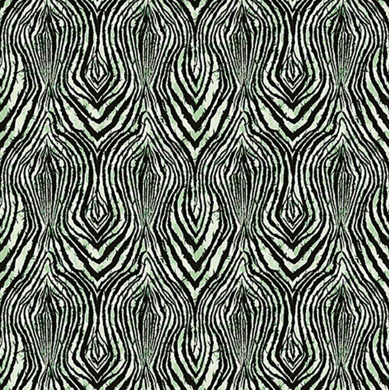 Pannello Africa Zebra Green | Roberto Cavalli 9