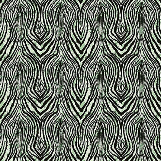Pannello Africa Zebra Green | Roberto Cavalli 9