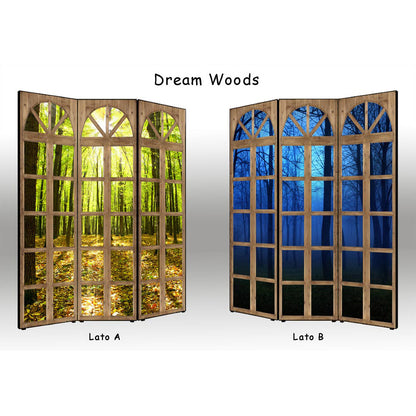 Separè paravento Dream Woods bifacciale