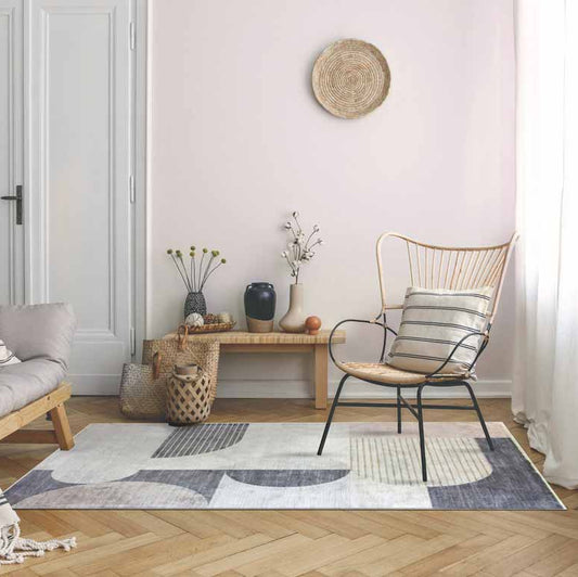 Tappeto moderno Lotus Rosa Beige