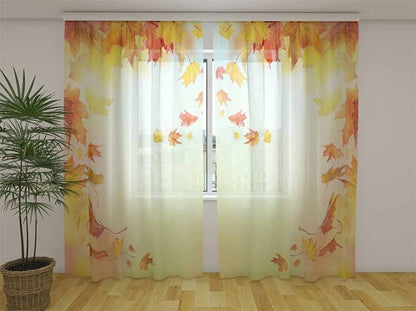 Tenda classica Foglie d'Autunno decorativa
