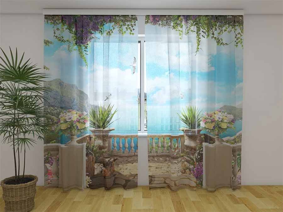 Tenda classica Terrazza con Vista decorativa