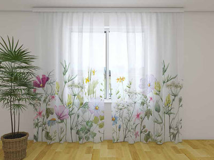 Tenda classica Fiori di Campo decorativa