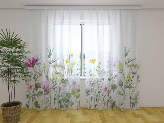 Tenda classica Fiori di Campo decorativa
