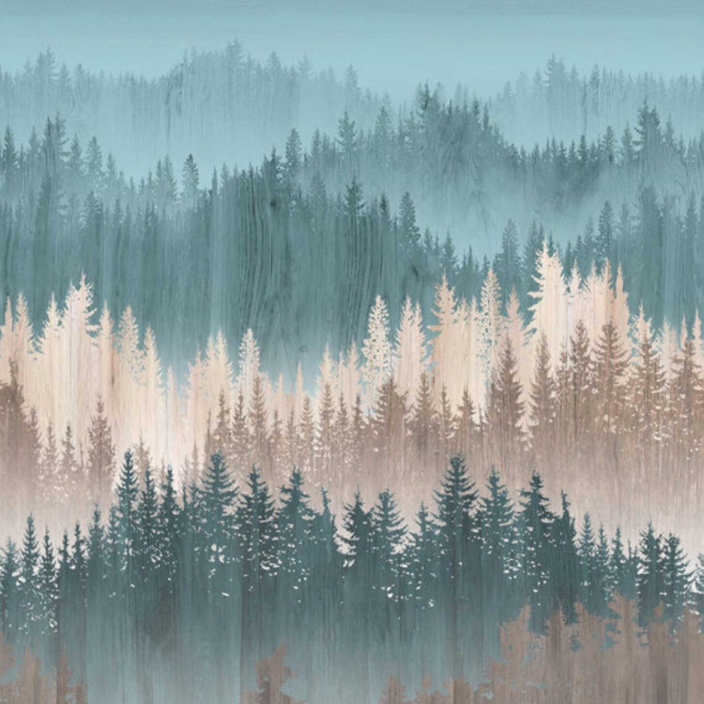 Carta da parati Nordic Forest | pannello digitale in TNT